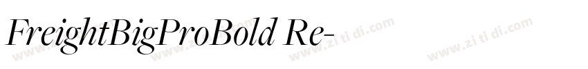FreightBigProBold Re字体转换